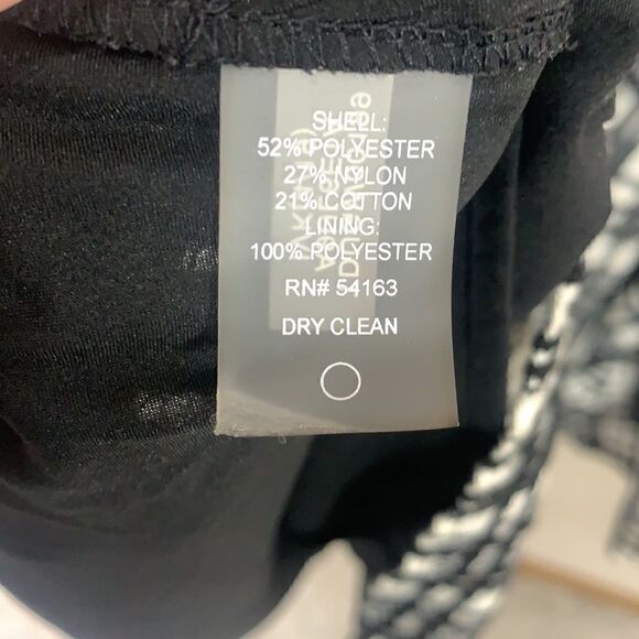 Tommy Hilfiger black white fit and flare dress size 8 (A1) - Picture 8 of 8